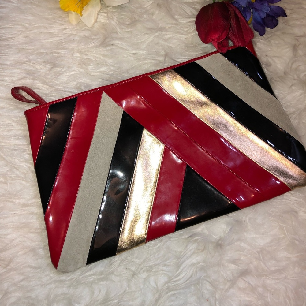 🌺striking colors vintage clutch 🌺